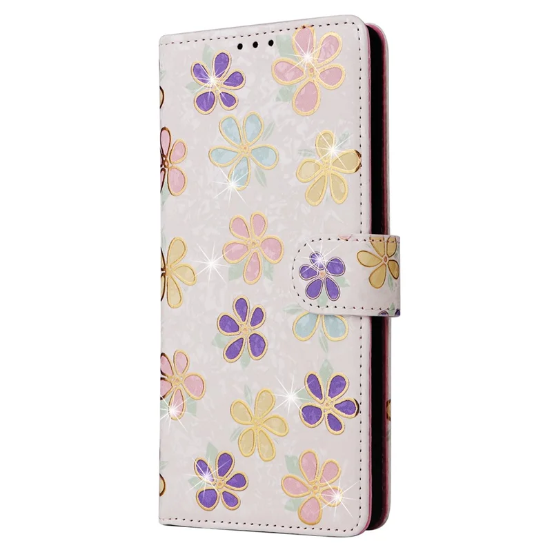 For Xiaomi Redmi Note 13 Pro 4G / Poco M6 Pro 4G Phone Case RFID Blocking Wallet Leather Cover - Colorful Flower