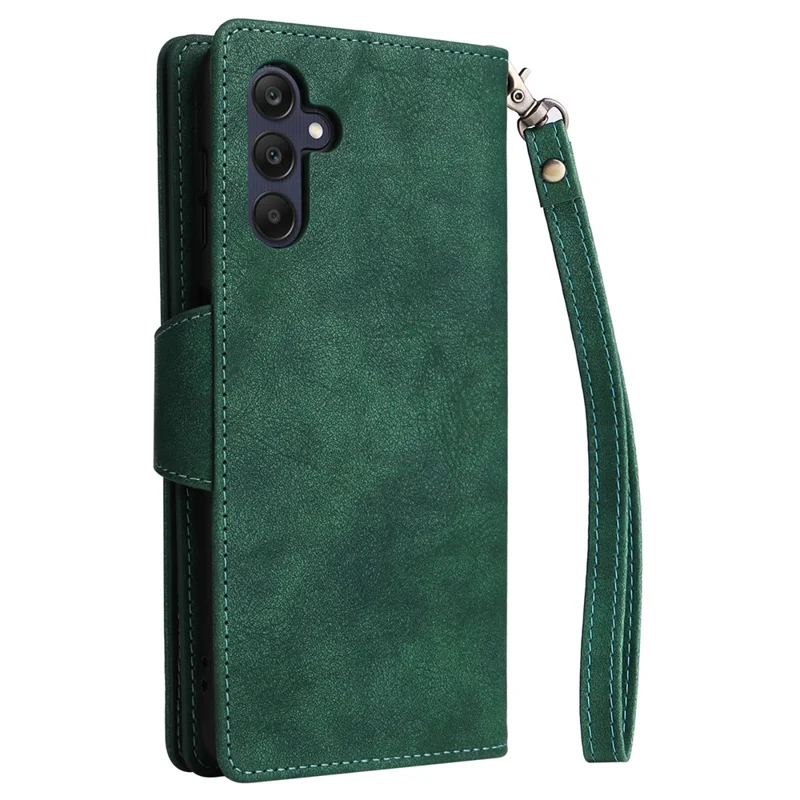 Para Samsung Galaxy A25 5G (Global) (161.0 x 76.5 x 8.3mm) Case Rivet Decor Leather Cell Phone Cover - Verde