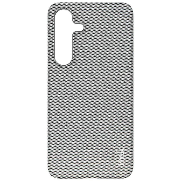 IMAK Ruiyi Series for Samsung Galaxy S24+ Case Fabric Texture Leather+PC Phone Back Cover - Light Grey