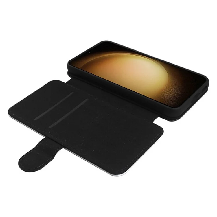 For Samsung Galaxy S23+ Sublimation Blank Case PU Leather Card Holder Phone Cover