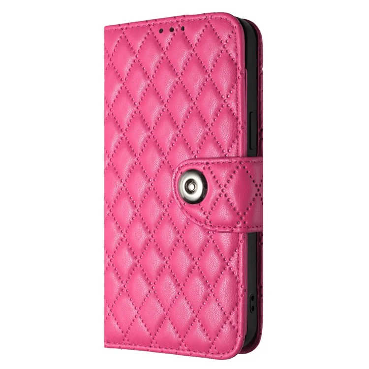 For Oppo A38 4G / A18 4G Leather Case Phone Stand Cover with 7 Card Slots and Hand Strap - Rose