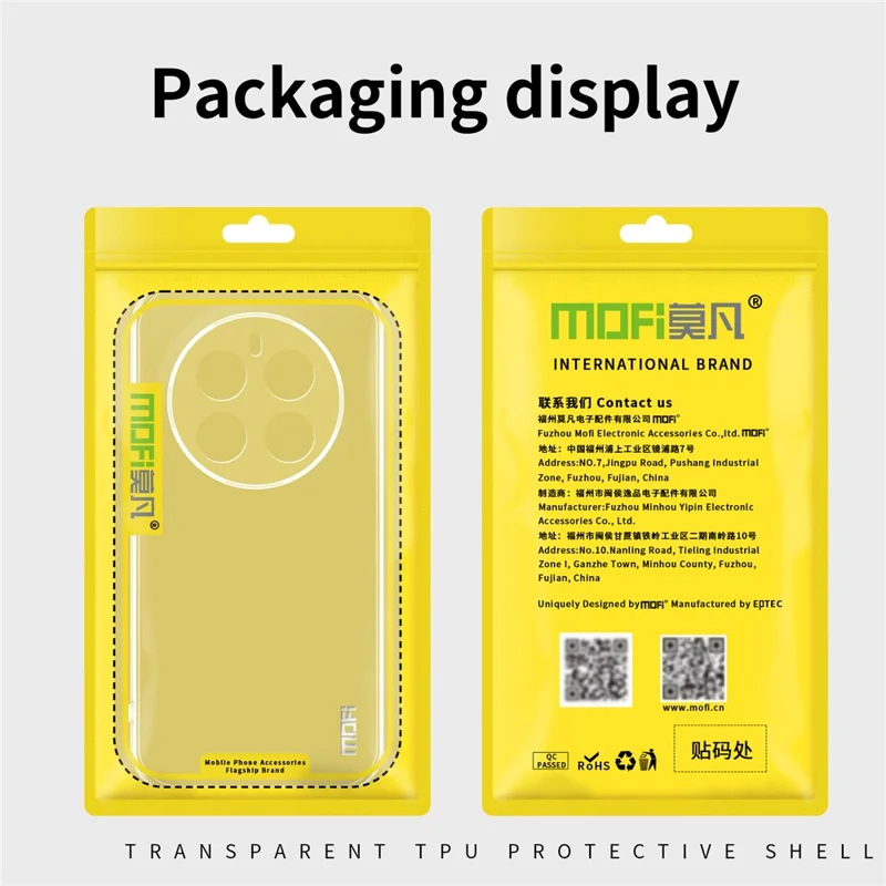 MOFI For Realme 12 4G / 12+ 5G Case Flexible Scratch Resistant TPU Phone Cover