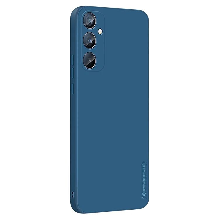 PINWUYO JK Touching Series For Samsung Galaxy A35 5G Phone Case Shockproof Soft TPU Back Cover - Navy Blue
