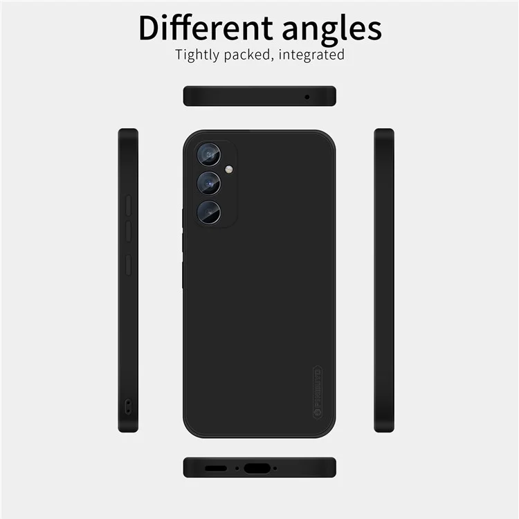 PINWUYO JK Touching Series For Samsung Galaxy A35 5G Phone Case Shockproof Soft TPU Back Cover - Navy Blue