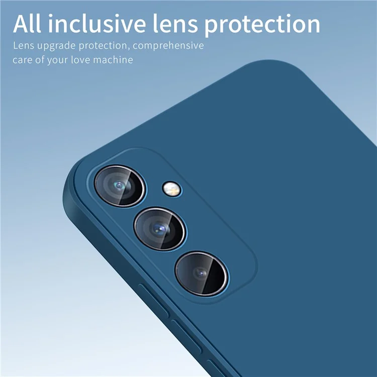 PINWUYO JK Touching Series For Samsung Galaxy A35 5G Phone Case Shockproof Soft TPU Back Cover - Navy Blue