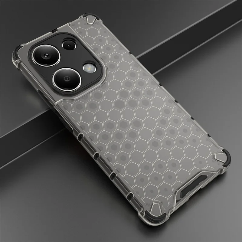 For Xiaomi Redmi Note 13 Pro 4G / Poco M6 Pro 4G Cell Phone Cases Soft TPU Hard PC Back Shell - Black