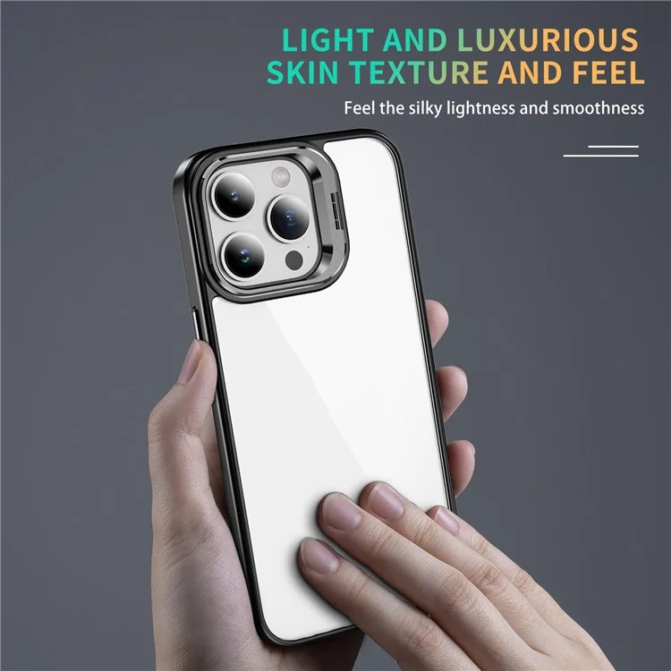 Для Iphone 12 / 12 Pro Case Lens Frame Crack Krackt Tpu+acryle Phone Cover - Черный