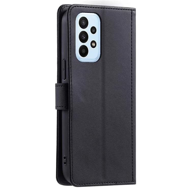 Para Samsung Galaxy A23 4G / A23 5G (Versión Global) / F23 5G / M23 5G / M13 4G Estuche Cartera de Cuero con Tapa - Negro