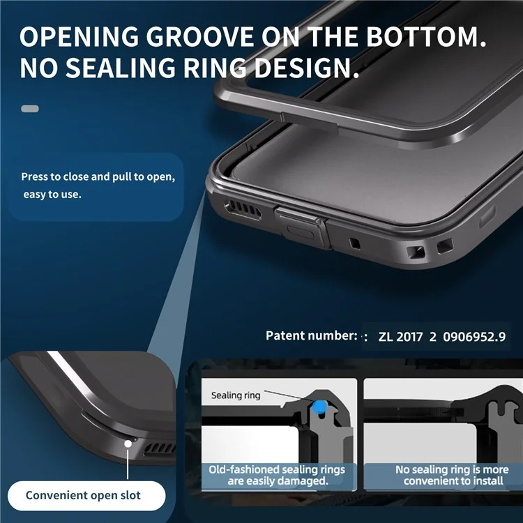 SHELLBOX Para Motorola Moto G Play (2024) 4G IP68 Capa à Prova d'Água Proteção Completa para Celular