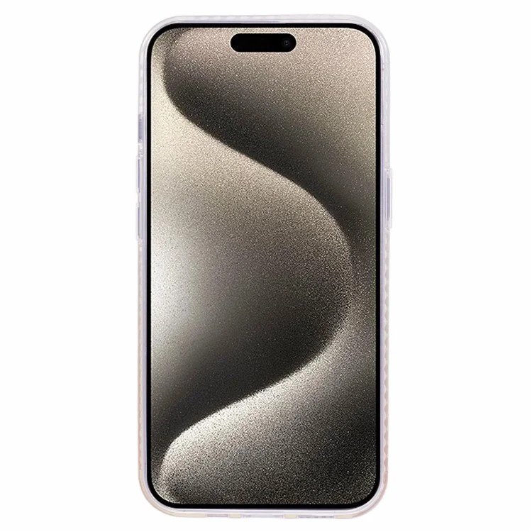 Funda para iPhone 15 de la serie MP Gradient TPU+Acrylic Back Phone Cover Compatible con MagSafe - Amarillo