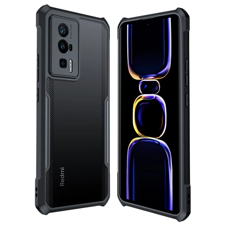 Capa de telefone XUNDD para Xiaomi Redmi K60 5G / K60 Pro 5G / Poco F5 Pro 5G TPU+Capa Acrílica Anti-Choque