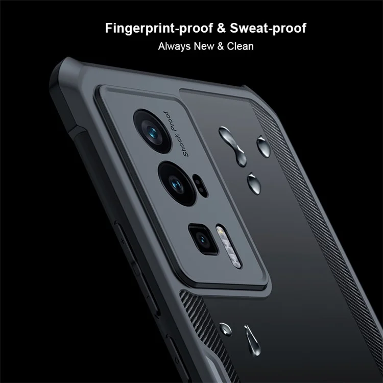 Bulk Buy XUNDD Phone Case for Xiaomi Redmi K60 5G / K60 Pro 5G / Poco F5 Pro 5G TPU+Acrylic Magnetic Cover - Laser Texture