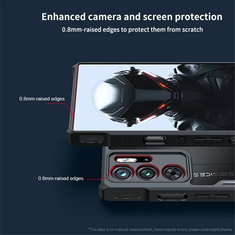 Compra em Massa XUNDD Case para ZTE nubia Red Magic 9 Pro 5G / 9 Pro+ 5G TPU+Acrylic Protective Phone Cover