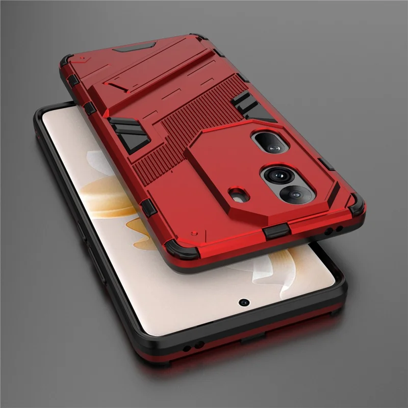 For Oppo Reno11 Pro 5G (Global) Case PC+TPU Kickstand Protective Phone Cover - Red