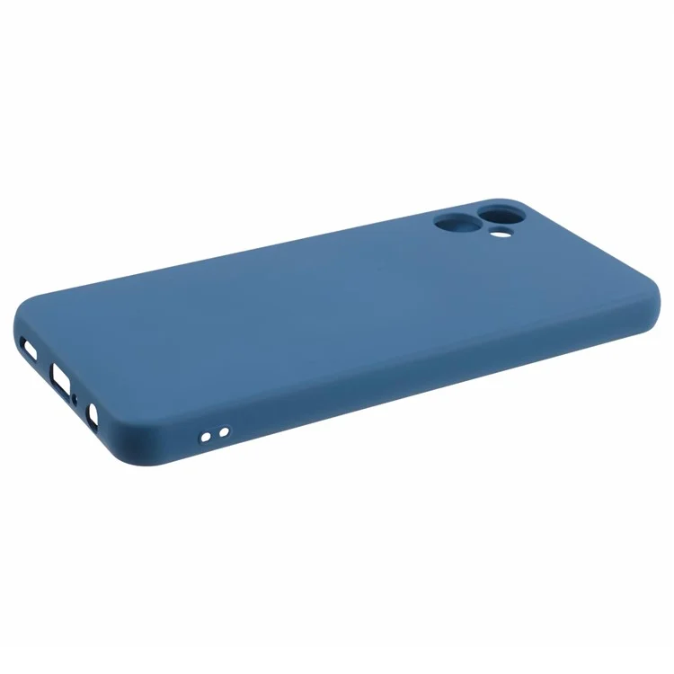 Per Samsung Galaxy A05 4G Cover 2.0mm Solid Color Flexible TPU Shockproof Cell Phone Case - Blue