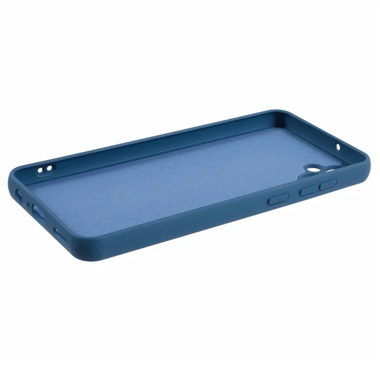 Per Samsung Galaxy A05 4G Cover 2.0mm Solid Color Flexible TPU Shockproof Cell Phone Case - Blue