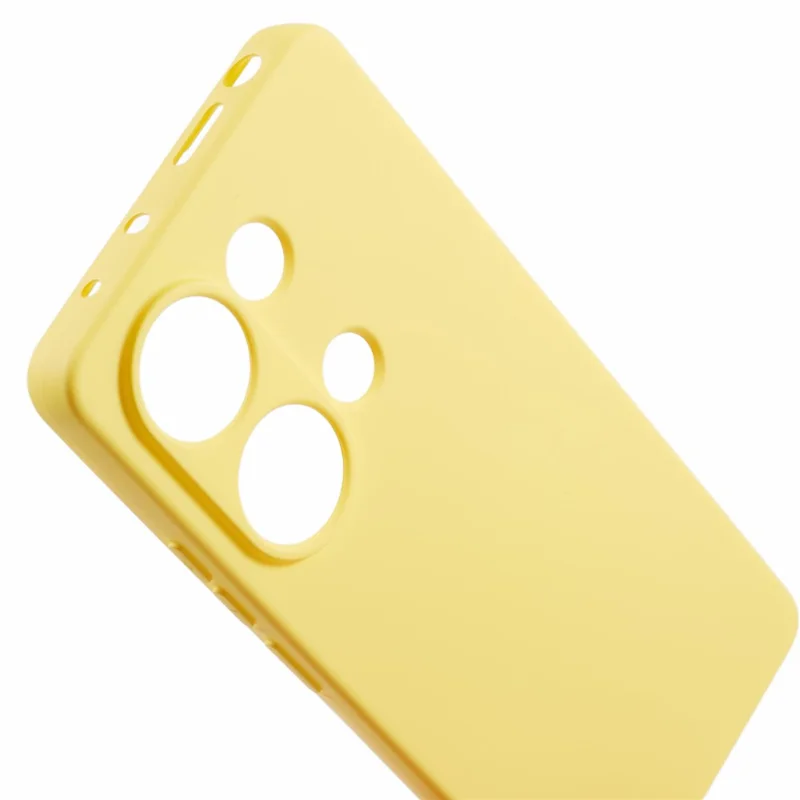For Xiaomi Redmi Note 13 Pro 4G / Poco M6 Pro 4G Case Scratch-resistant 2.0mm TPU Phone Back Cover - Yellow