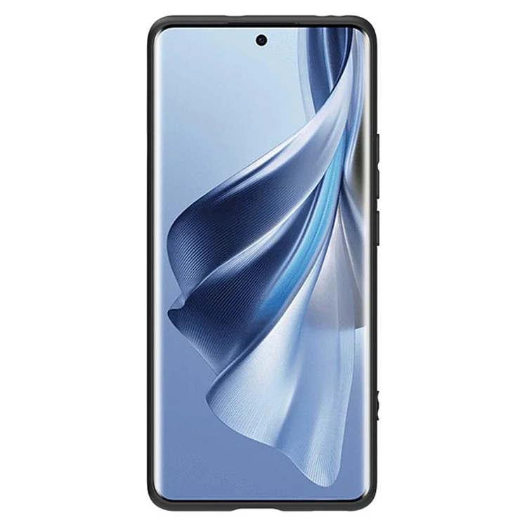 Para Oppo Reno10 5g (global) TPU Case Tampa Fosca de Telefone Suave (recortes Precisos da Lente) - Preto