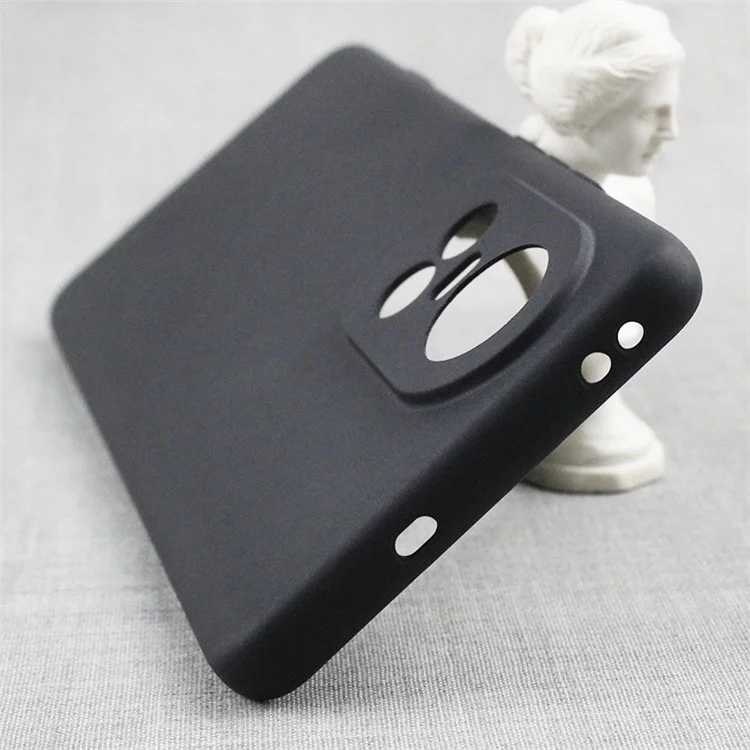 Para Oppo Reno10 5G (Global) / Reno10 Pro 5G (Global) Funda de TPU Mate Suave Cubierta de Teléfono (Cortes de Lente Precisos) - Negro