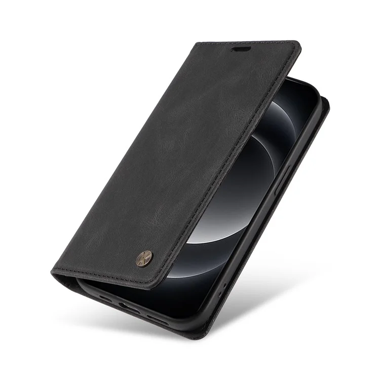 YIKATU YK-004 Para Xiaomi 14 Ultra Wallet Phone Case Skin-Touch Leather Flip Cover - Preto