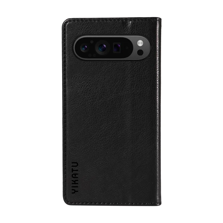 YIKATU YK-006 For Google Pixel 10 Pro XL / 9 Pro XL Case Magnetic Closure Shockproof Flip Phone Cover - Black