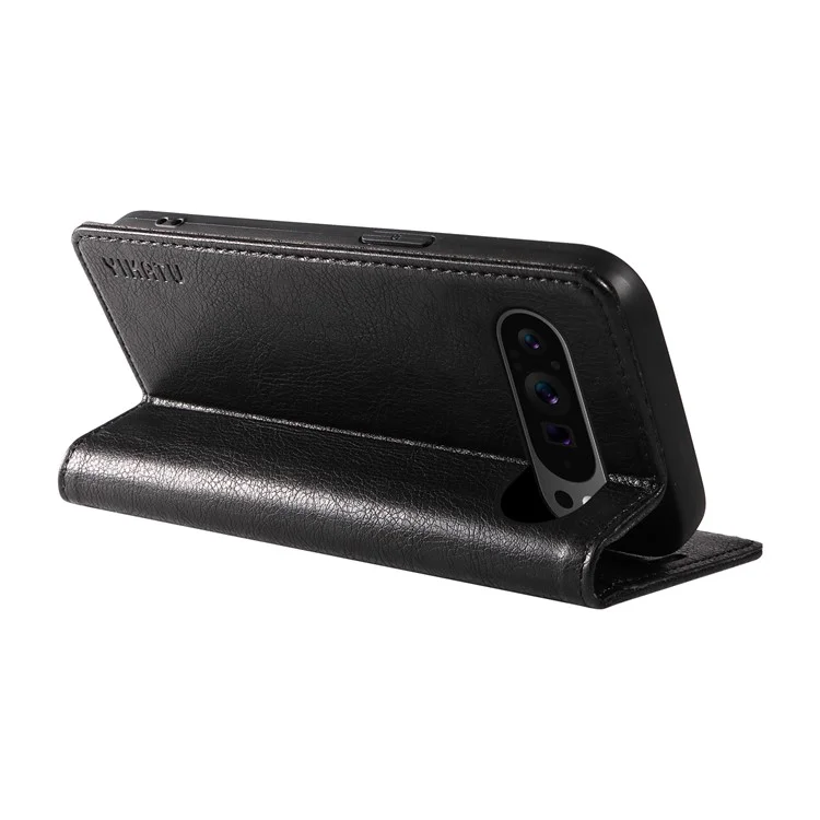 YIKATU YK-006 For Google Pixel 10 Pro XL / 9 Pro XL Case Magnetic Closure Shockproof Flip Phone Cover - Black