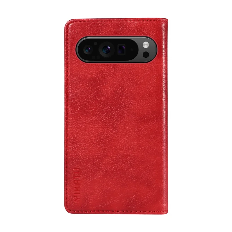 YIKATU YK-006 For Google Pixel 10 Pro XL / 9 Pro XL Case Magnetic Closure Shockproof Flip Phone Cover - Red