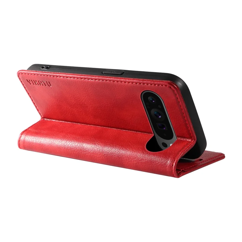 YIKATU YK-006 For Google Pixel 10 Pro XL / 9 Pro XL Case Magnetic Closure Shockproof Flip Phone Cover - Red