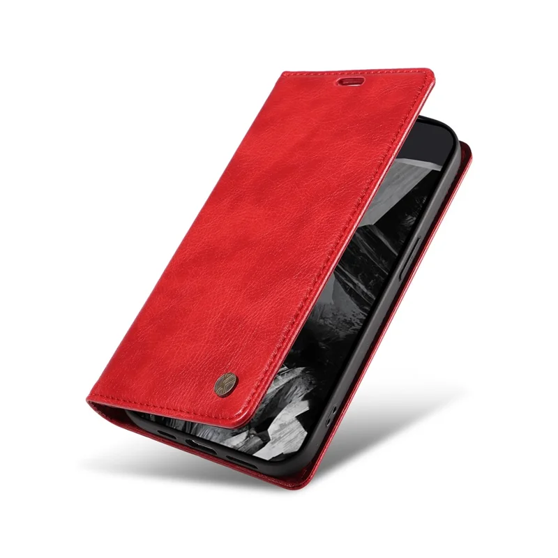 YIKATU YK-006 For Google Pixel 10 Pro XL / 9 Pro XL Case Magnetic Closure Shockproof Flip Phone Cover - Red