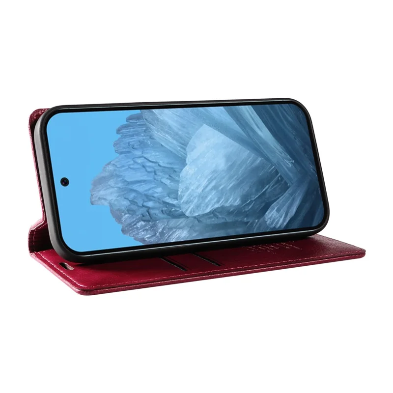 YIKATU YK-006 For Google Pixel 10 Pro / 10 / 9 Pro / 9 Case PU Leather Magnetic Closure Wallet Phone Cover - Wine Red