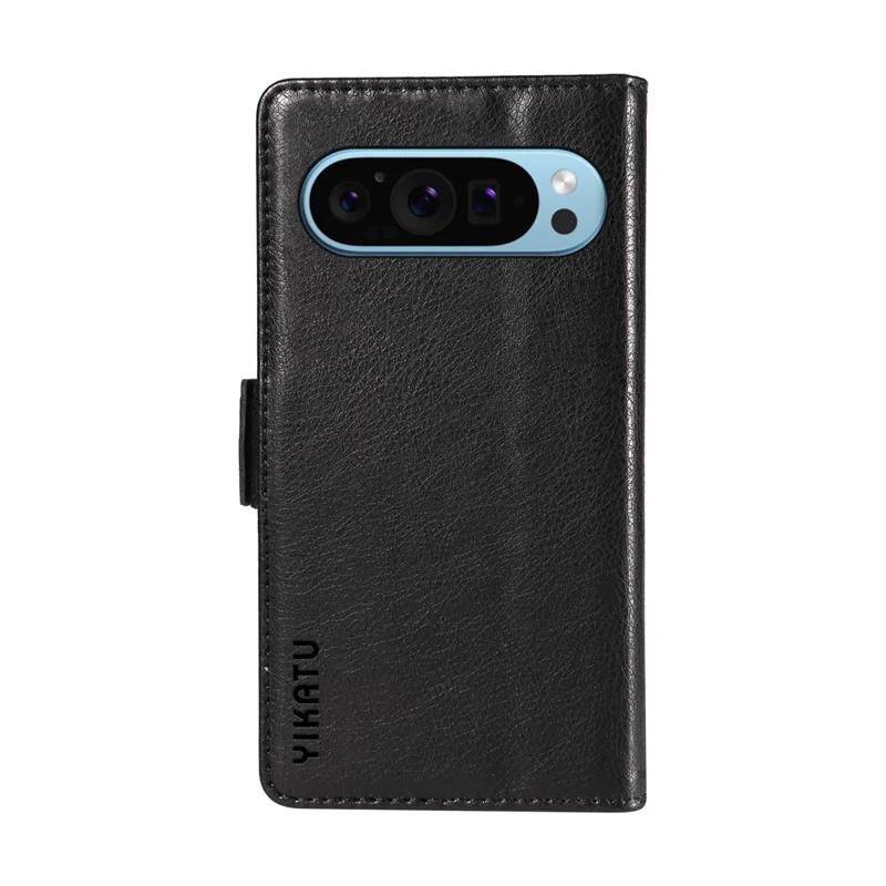 YIKATU YK-007 For Google Pixel 10 Pro / 10 / 9 Pro / 9 Case with Card Holder PU Leather+TPU Inner Shell Phone Cover - Black