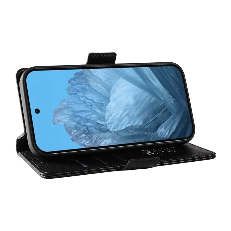 YIKATU YK-007 For Google Pixel 10 Pro / 10 / 9 Pro / 9 Case with Card Holder PU Leather+TPU Inner Shell Phone Cover - Black