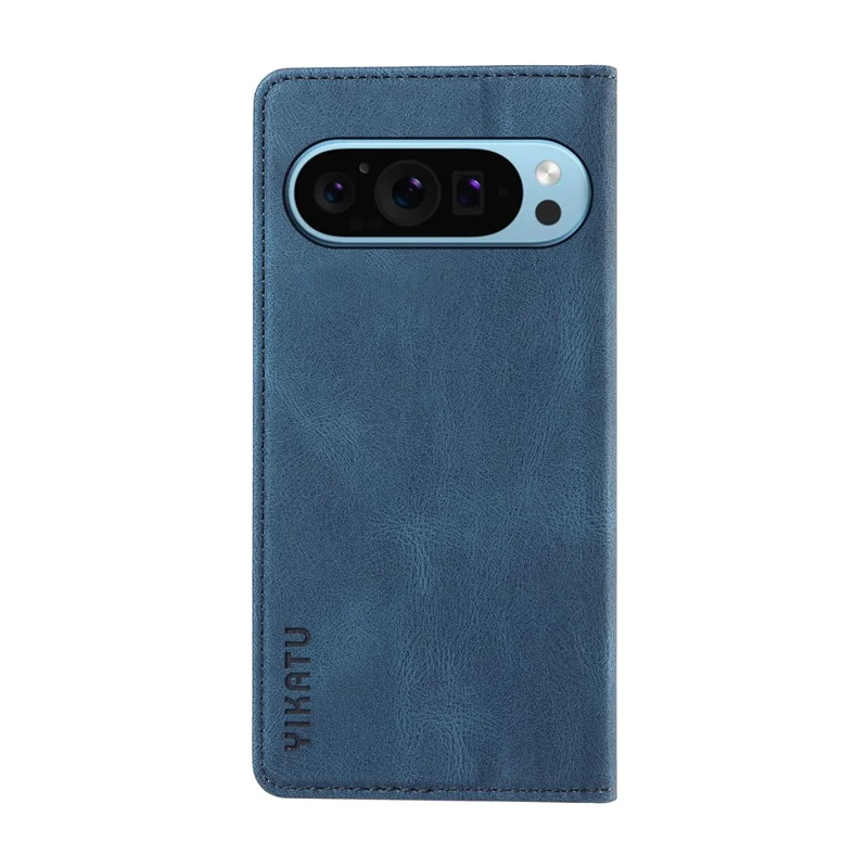 YIKATU YK-005 For Google Pixel 10 Pro / 10 / 9 Pro / 9 Case Leather Skin Touch Feeling Phone Cover - Blue