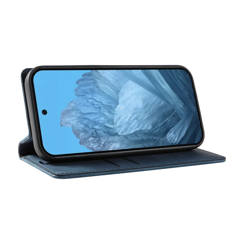 YIKATU YK-005 For Google Pixel 10 Pro / 10 / 9 Pro / 9 Case Leather Skin Touch Feeling Phone Cover - Blue