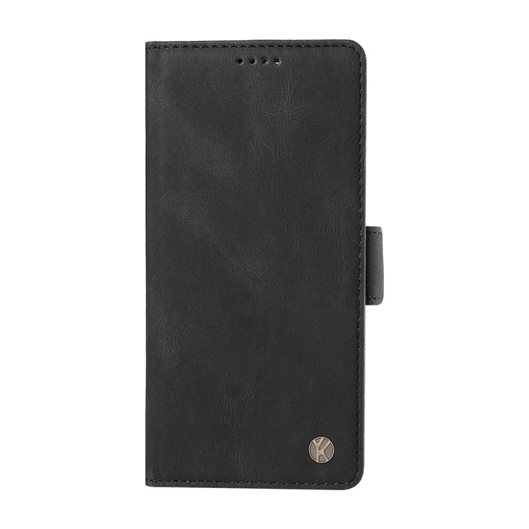 YIKATU YK-005 Para Xiaomi 14 Ultra Case Wallet Leather Shockproof Phone Cover - Preto
