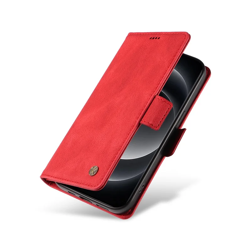 YIKATU YK-005 For Xiaomi 14 Ultra Case Wallet Leather Shockproof Phone Cover - Red