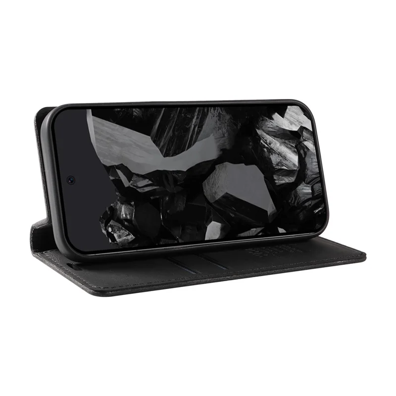 YIKATU YK-005 For Google Pixel 10 Pro XL / 9 Pro XL Case Skin-Touch Leather Card Slots Phone Cover - Black