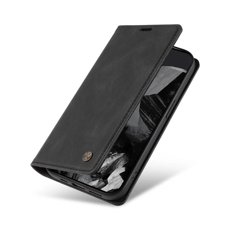 YIKATU YK-005 For Google Pixel 10 Pro XL / 9 Pro XL Case Skin-Touch Leather Card Slots Phone Cover - Black