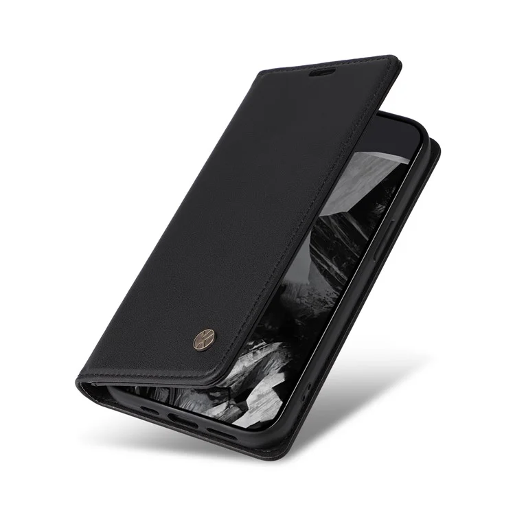 YIKATU YK-001 Für Google Pixel 9 Pro XL Handyhülle Magnetverschluss PU-Leder Klapphülle - Schwarz