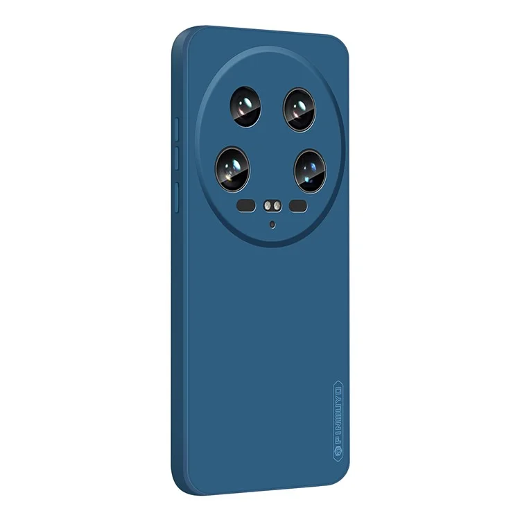 PINWUYO JK Touching Series For Xiaomi 14 Ultra TPU Case Anti-scratch Soft Phone Cover - Navy Blue