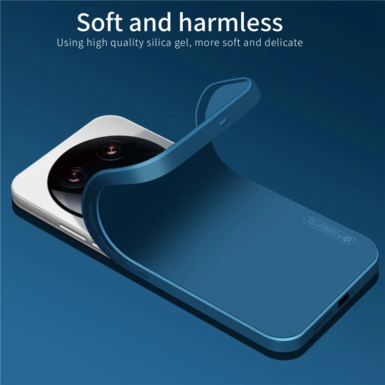 PINWUYO JK Touching Series For Xiaomi 14 Ultra TPU Case Anti-scratch Soft Phone Cover - Navy Blue