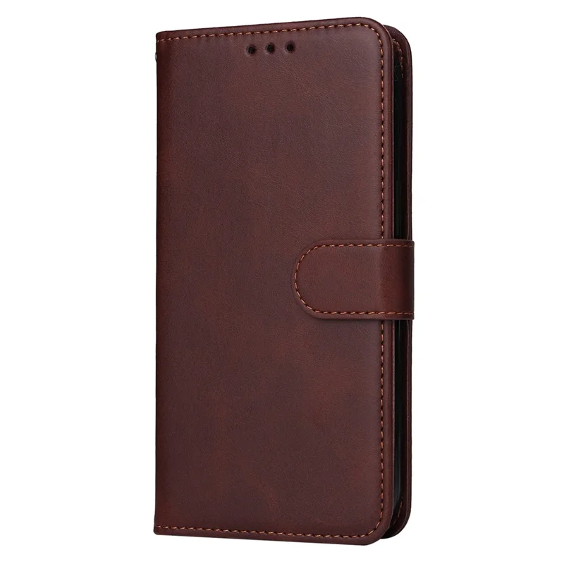 For Realme 12 Pro 5G / 12 Pro+ 5G Case Leather Folding Stand Phone Cover with 3 Card Holder - Brown