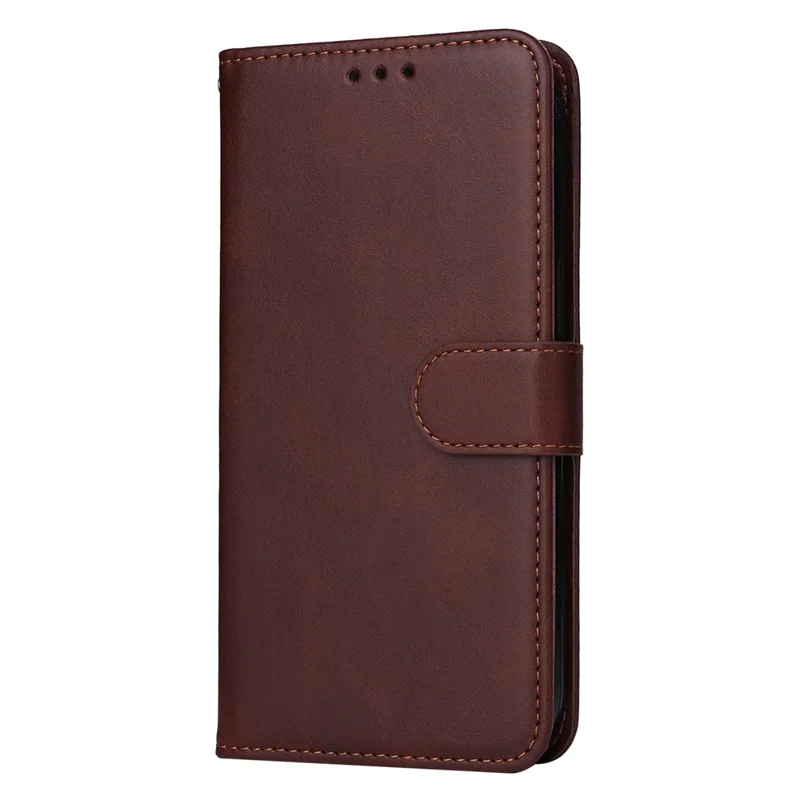 Per Xiaomi Redmi A3 4G / Poco C61 4G Custodia Magnetica Flip Wallet Cover Telefonica - Marrone