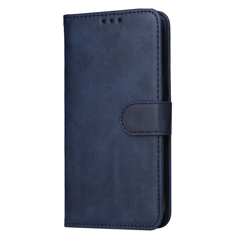 For Xiaomi Redmi A3 4G / Poco C61 4G Case Magnetic Clasp Leather Flip Wallet Phone Cover - Blue