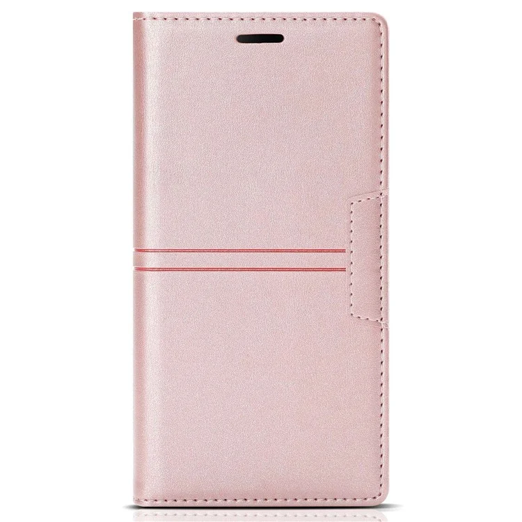 Для Xiaomi Redmi Note 13 Pro 5G / Poco X6 5G Чехол-бумажник из искусственной кожи с откидной крышкой, чехол для телефона - розовое золото