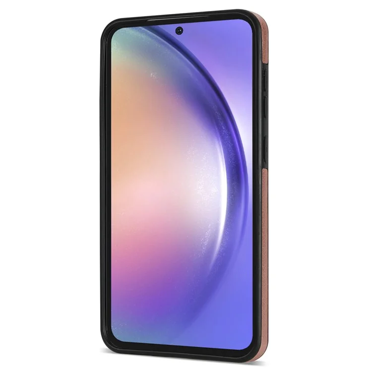 Чехол N.BEKUS для Samsung Galaxy S23 FE из искусственной кожи с держателем для карт и подставкой - розовый