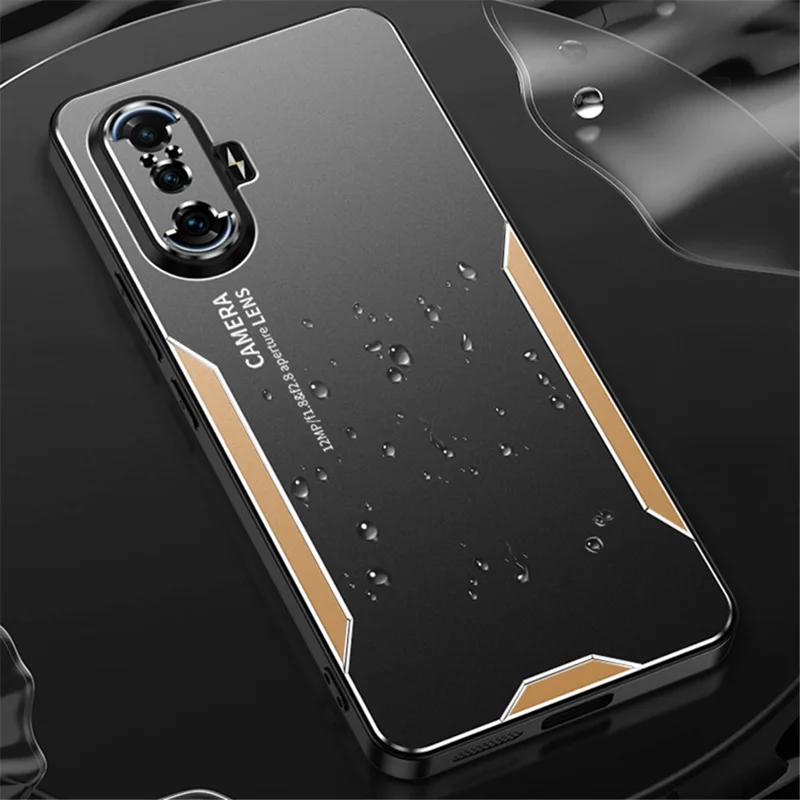 For Xiaomi Redmi K40 Gaming Case Aluminium Alloy+PC+TPU Matte Phone Cover - Silver