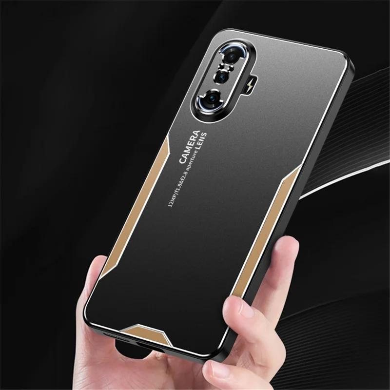 Para Xiaomi Redmi K40 Gaming Case Aluminio Aleación+PC+TPU Mate Funda Teléfono - Rojo