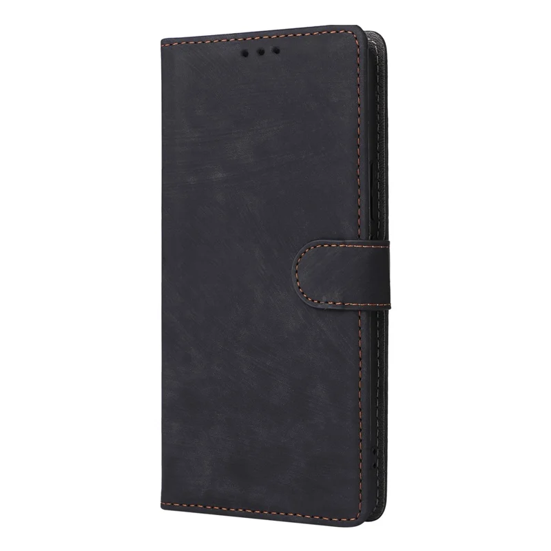 Para Realme 12 4G / 12+ 5G / Narzo 70 Pro 5G Carteira Caso RFID Bloqueio TPU Inner Shell Leather Phone Cover - Preto