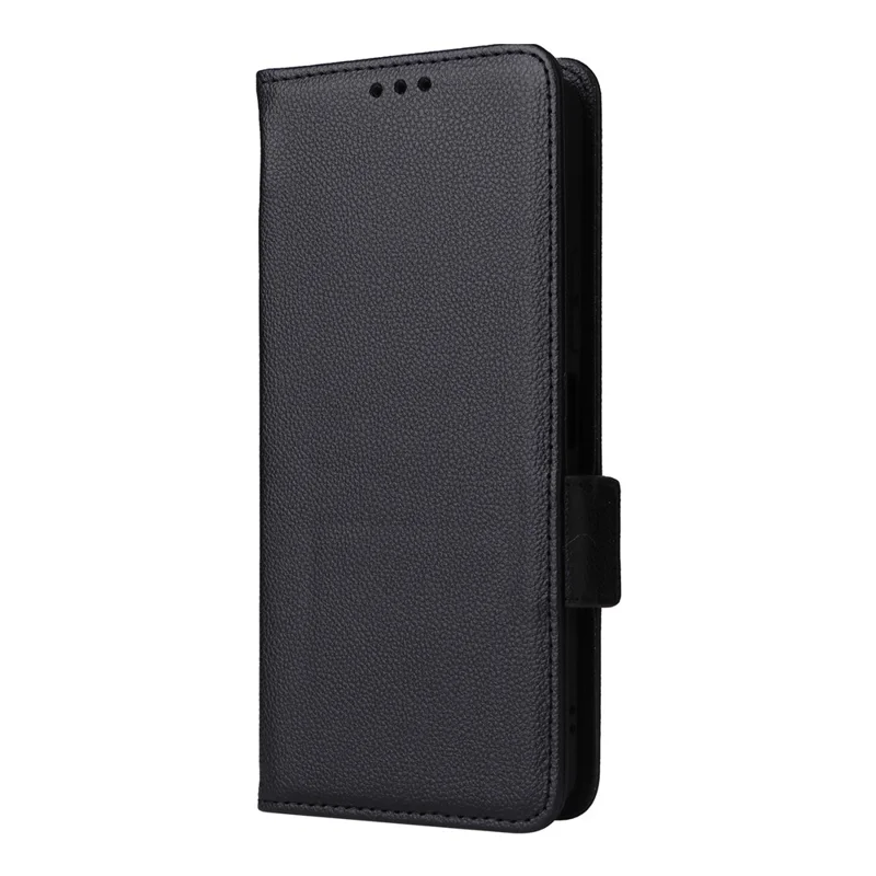 Для Xiaomi Redmi A3 4G / Poco C61 4G чехол с ремешком Litchi Texture Leather Wallet Phone Cover - черный